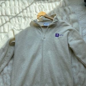 NYU half zip sweatshirt